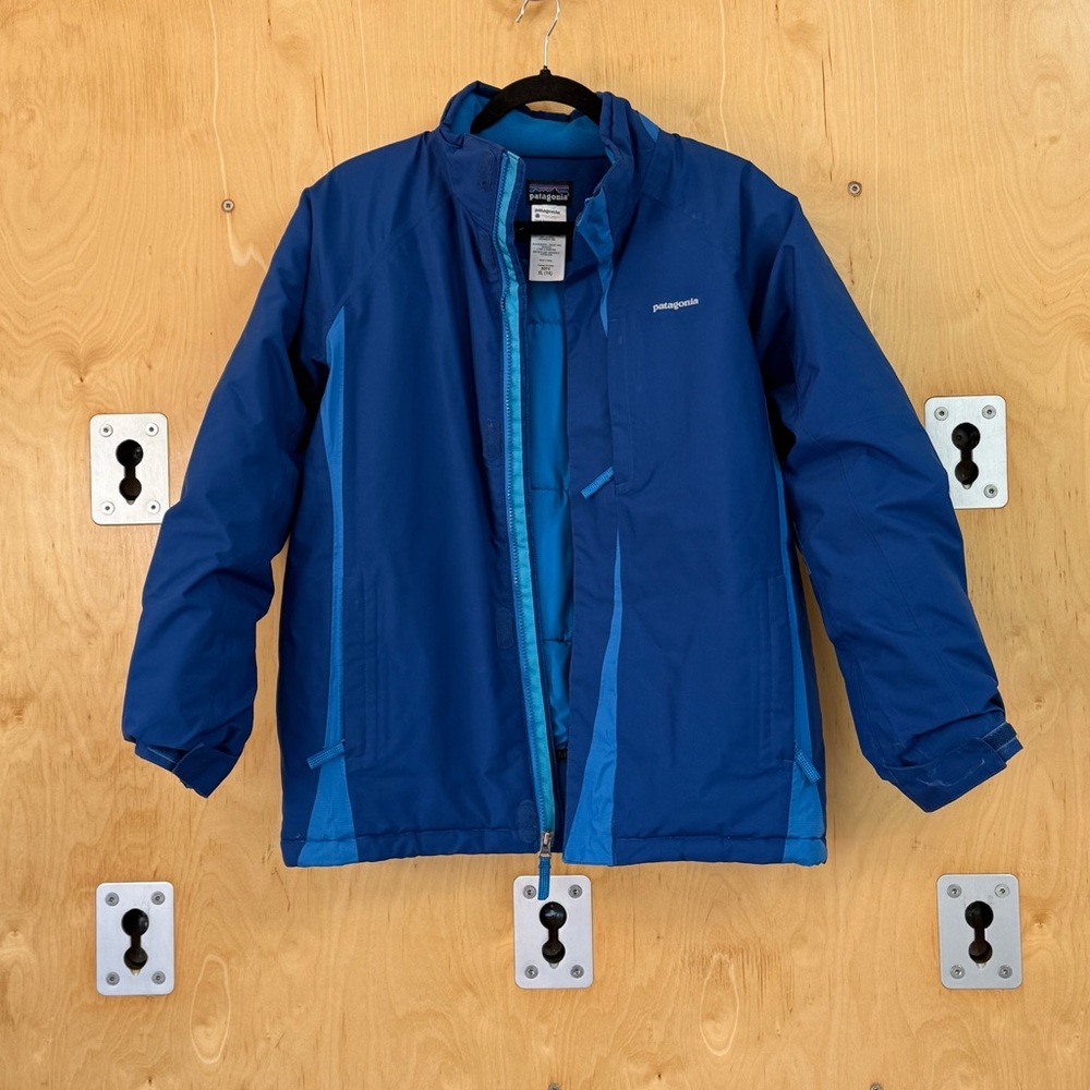 Patagonia Two-Tone Blue Kids Snow Jacket